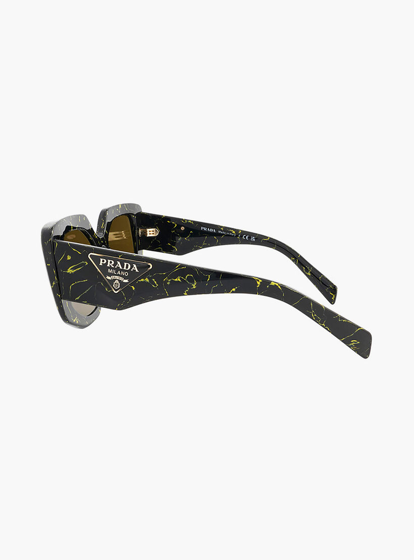 نظارات شمسية برادا نسائية مستطيلة بنية اللون | 14ZS-women-sunglasses-image-2