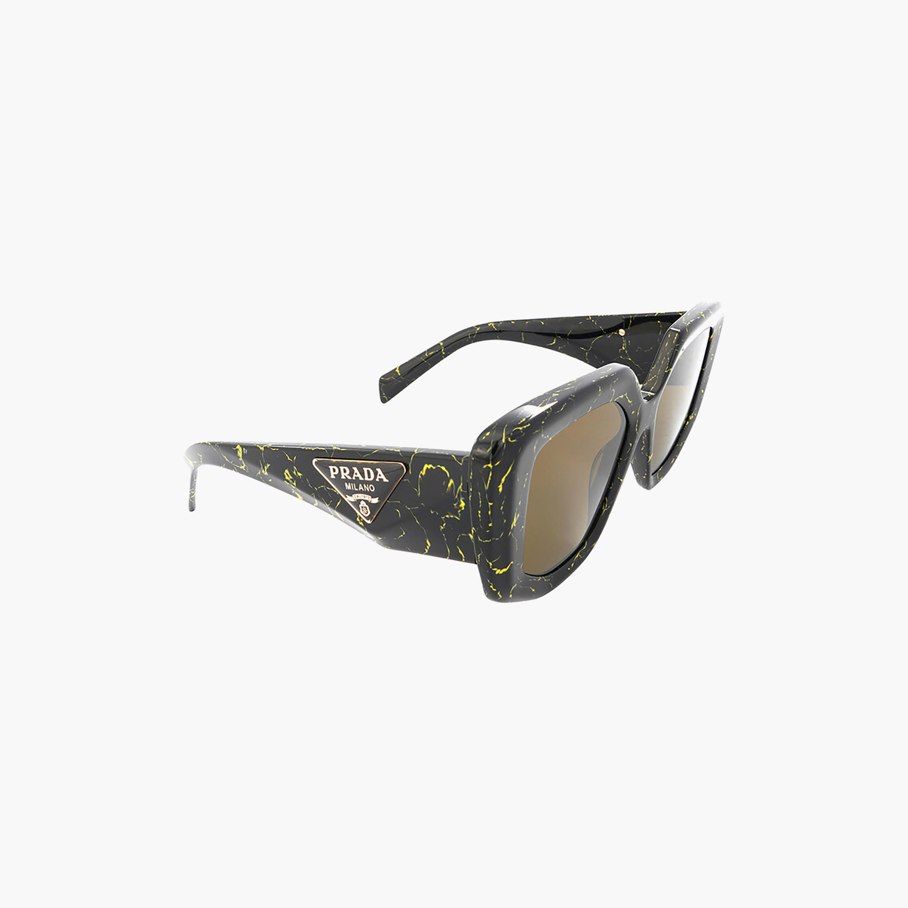 نظارات شمسية برادا نسائية مستطيلة بنية اللون | 14ZS-women-sunglasses-image-3