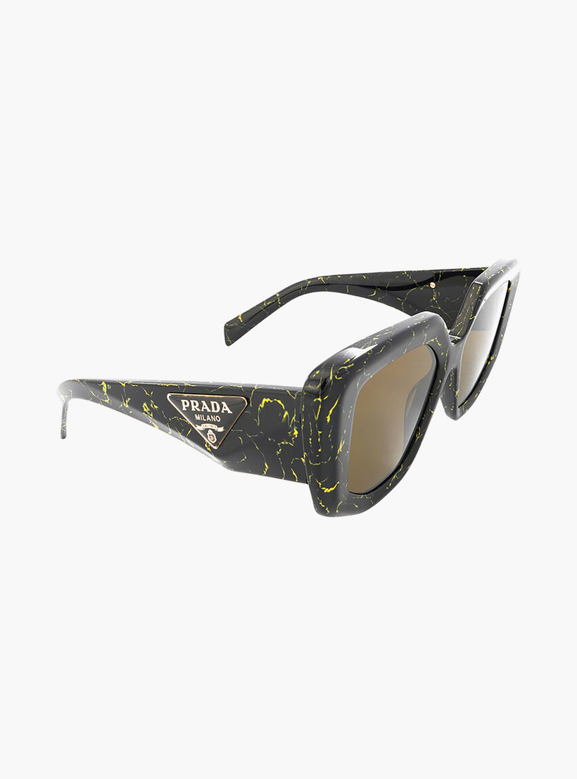 نظارات شمسية برادا نسائية مستطيلة بنية اللون | 14ZS-women-sunglasses-image-3