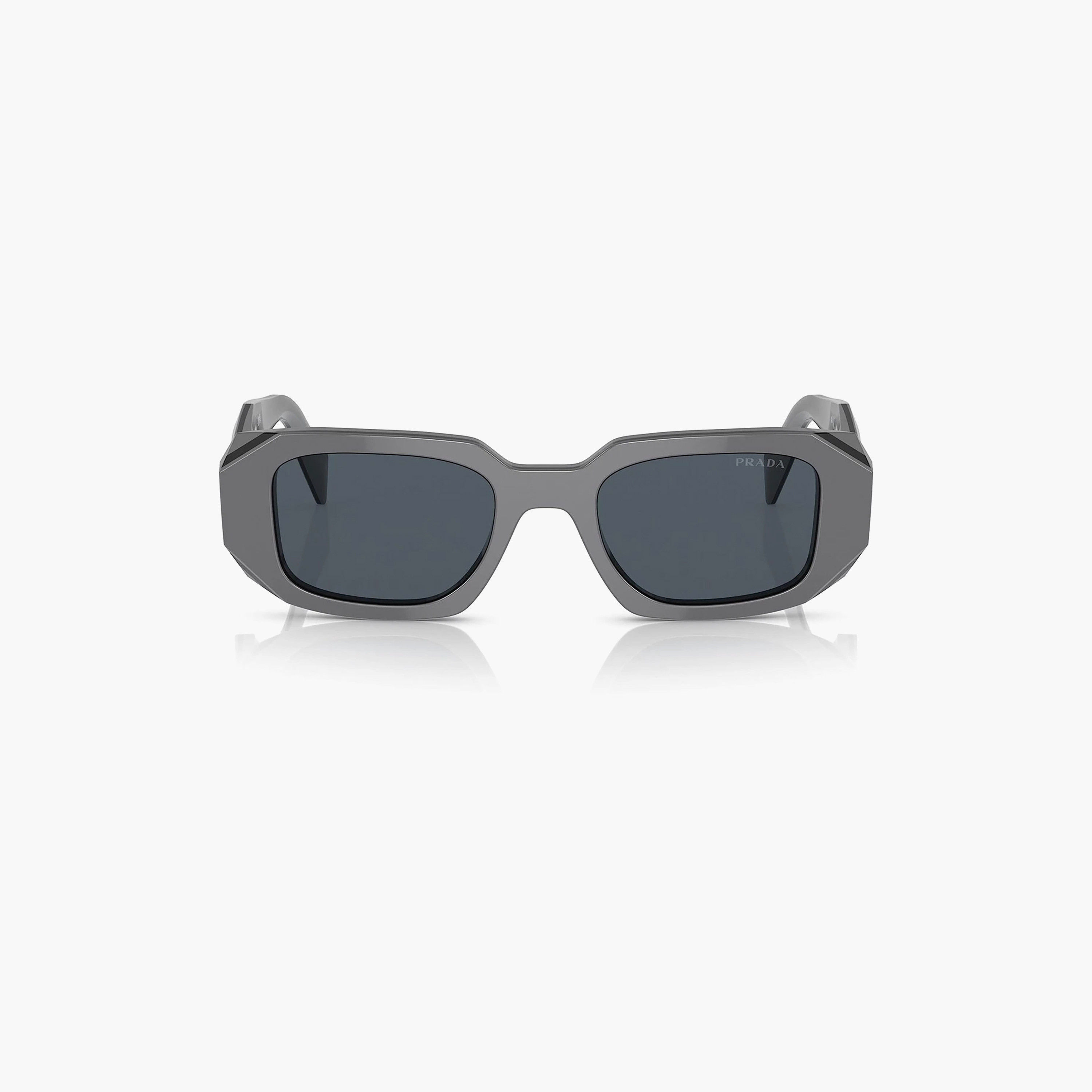 نظارات شمسية برادا نسائية مستطيلة الشكل رمادية اللون مستقطبة | 17WS-women-sunglasses-image-1