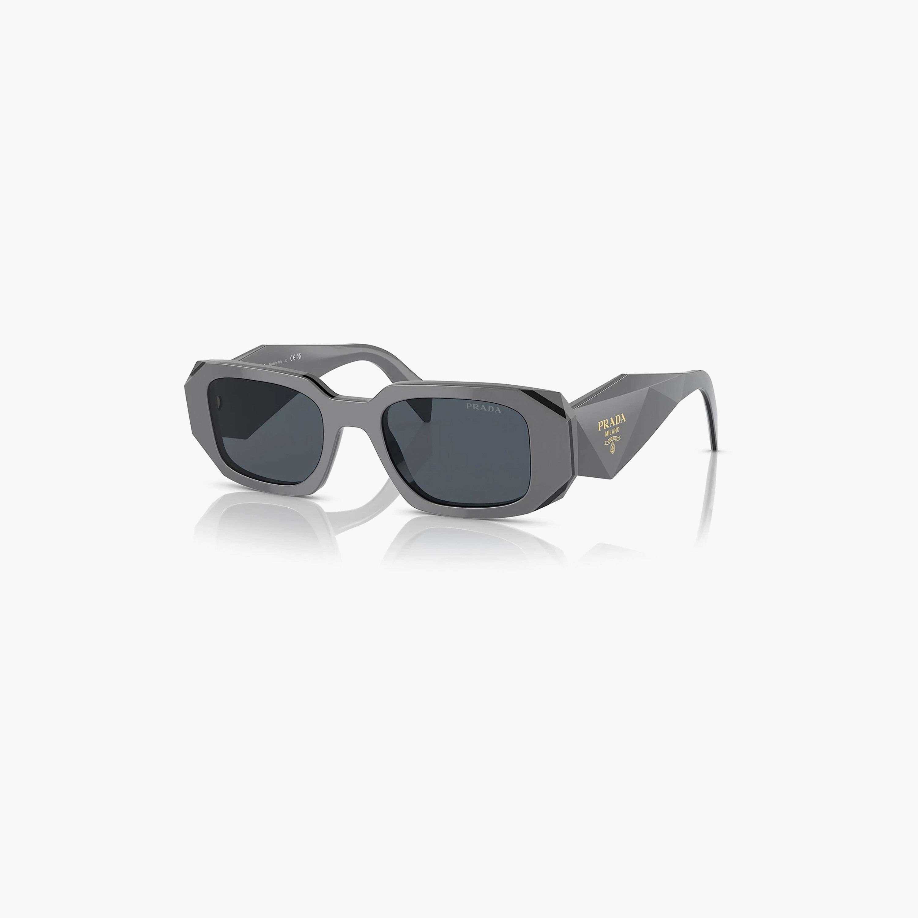 نظارات شمسية برادا نسائية مستطيلة الشكل رمادية اللون مستقطبة | 17WS-women-sunglasses-image-3