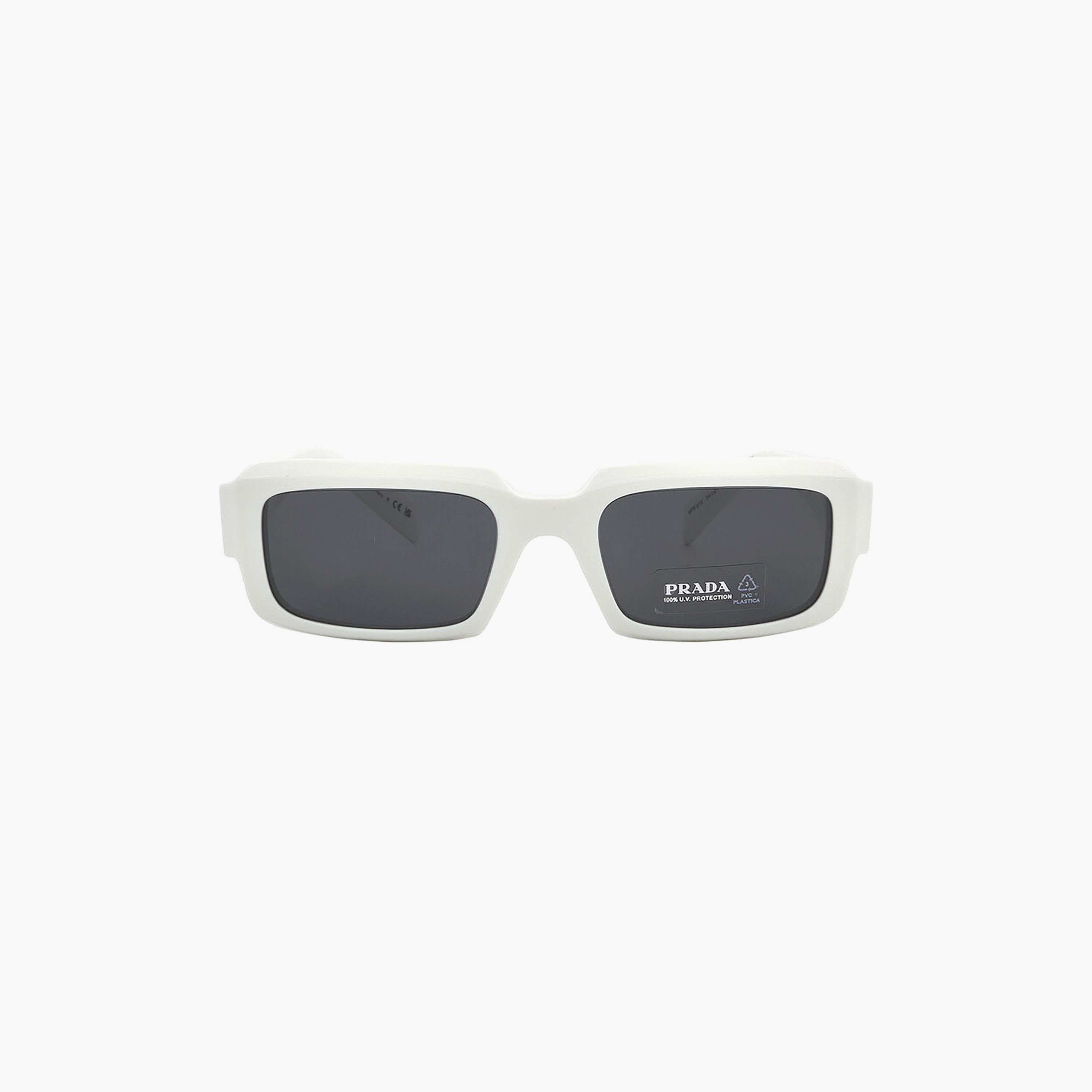 نظارات شمسية برادا رجالية مستطيلة الشكل رمادية اللون مستقطبة | 27ZS-men-sunglasses-image-1