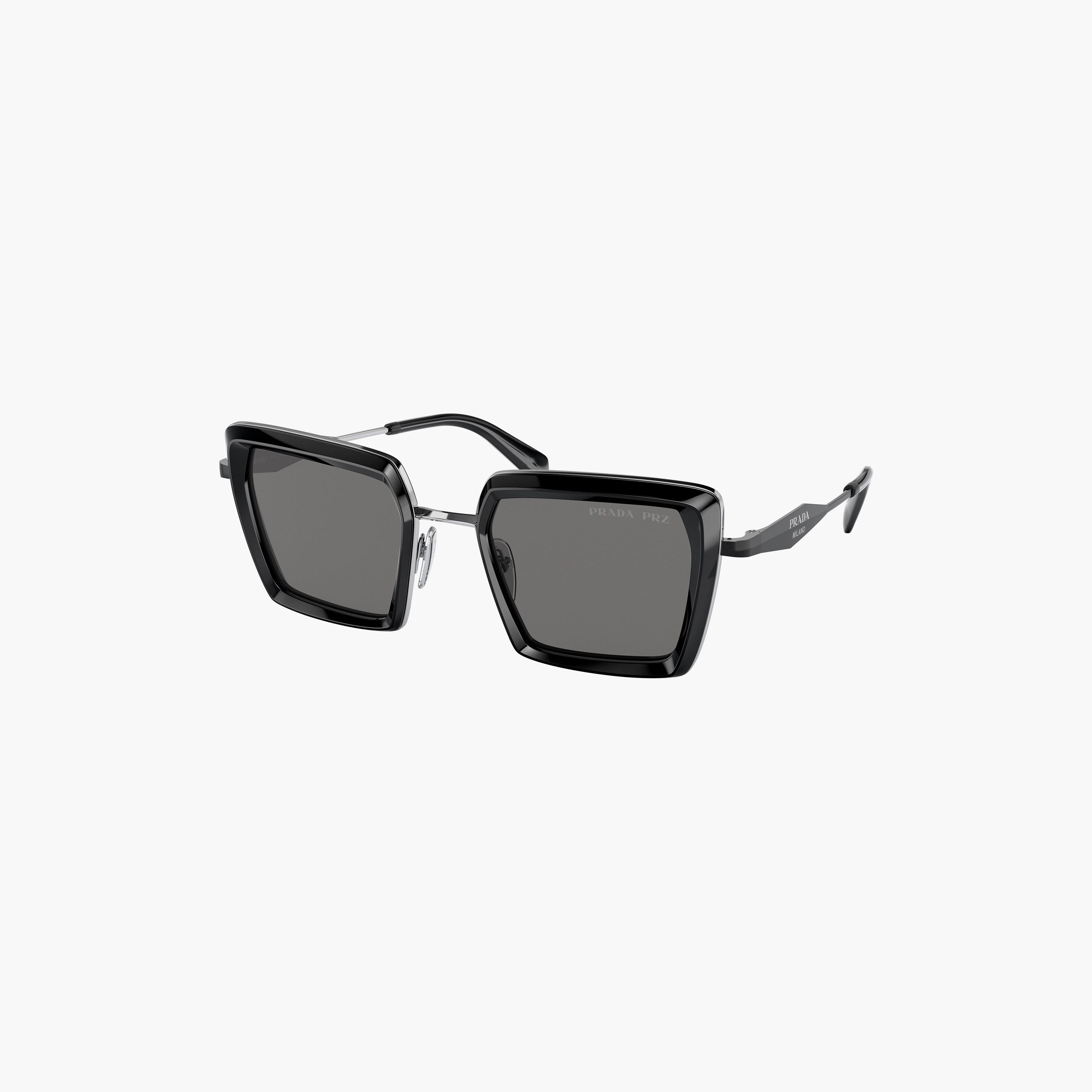 نظارات شمسية مربعة رمادية من برادا للنساء | 55ZS-women-sunglasses-image-1