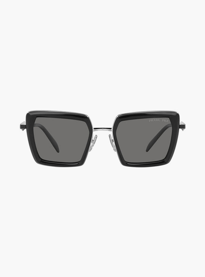 نظارات شمسية مربعة رمادية من برادا للنساء | 55ZS-women-sunglasses-image-2
