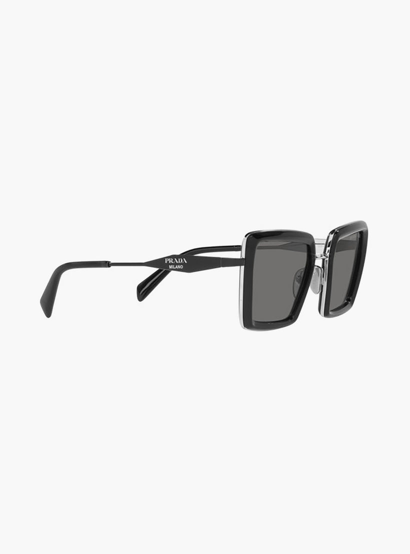 نظارات شمسية مربعة رمادية من برادا للنساء | 55ZS-women-sunglasses-image-3