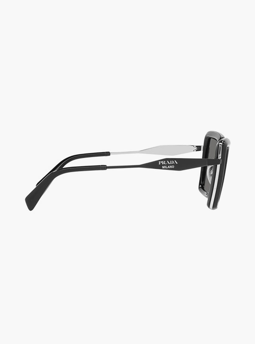 نظارات شمسية مربعة رمادية من برادا للنساء | 55ZS-women-sunglasses-image-4