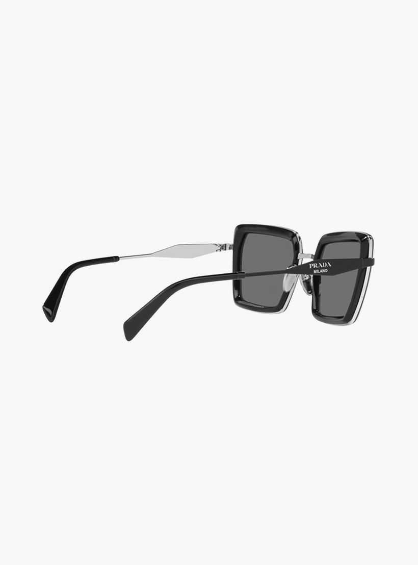 نظارات شمسية مربعة رمادية من برادا للنساء | 55ZS-women-sunglasses-image-5