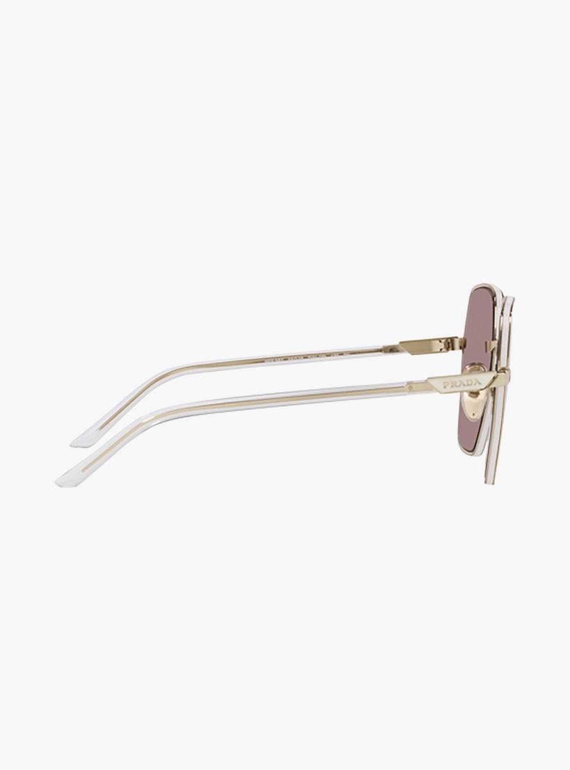 Prada Women Geometric Brown Sunglasses | 56YS-women-sunglasses-image-2