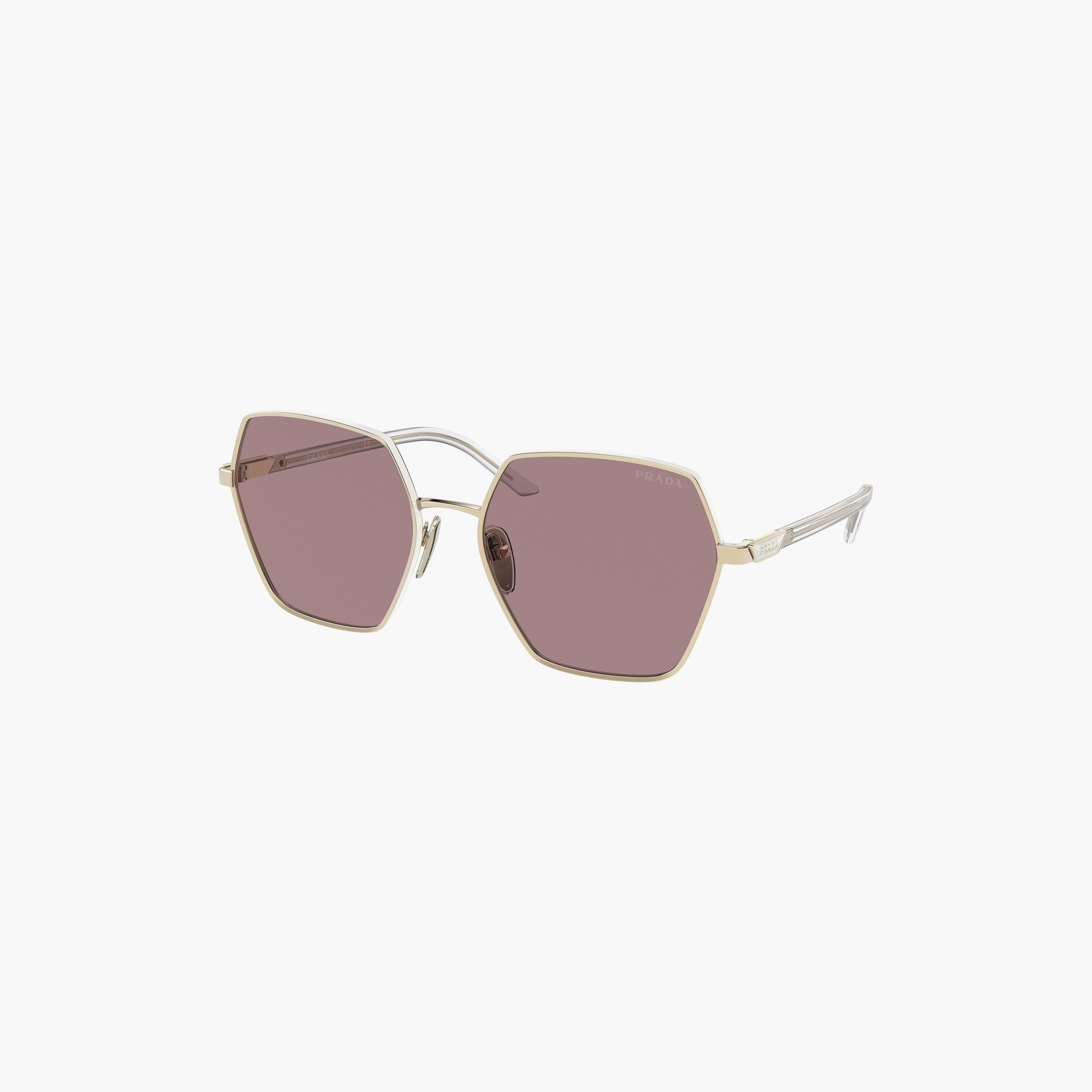 Prada Women Geometric Brown Sunglasses | 56YS-women-sunglasses-image-3