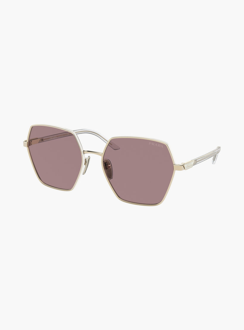 Prada Women Geometric Brown Sunglasses | 56YS-women-sunglasses-image-3