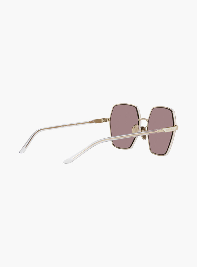 Prada Women Geometric Brown Sunglasses | 56YS-women-sunglasses-image-4