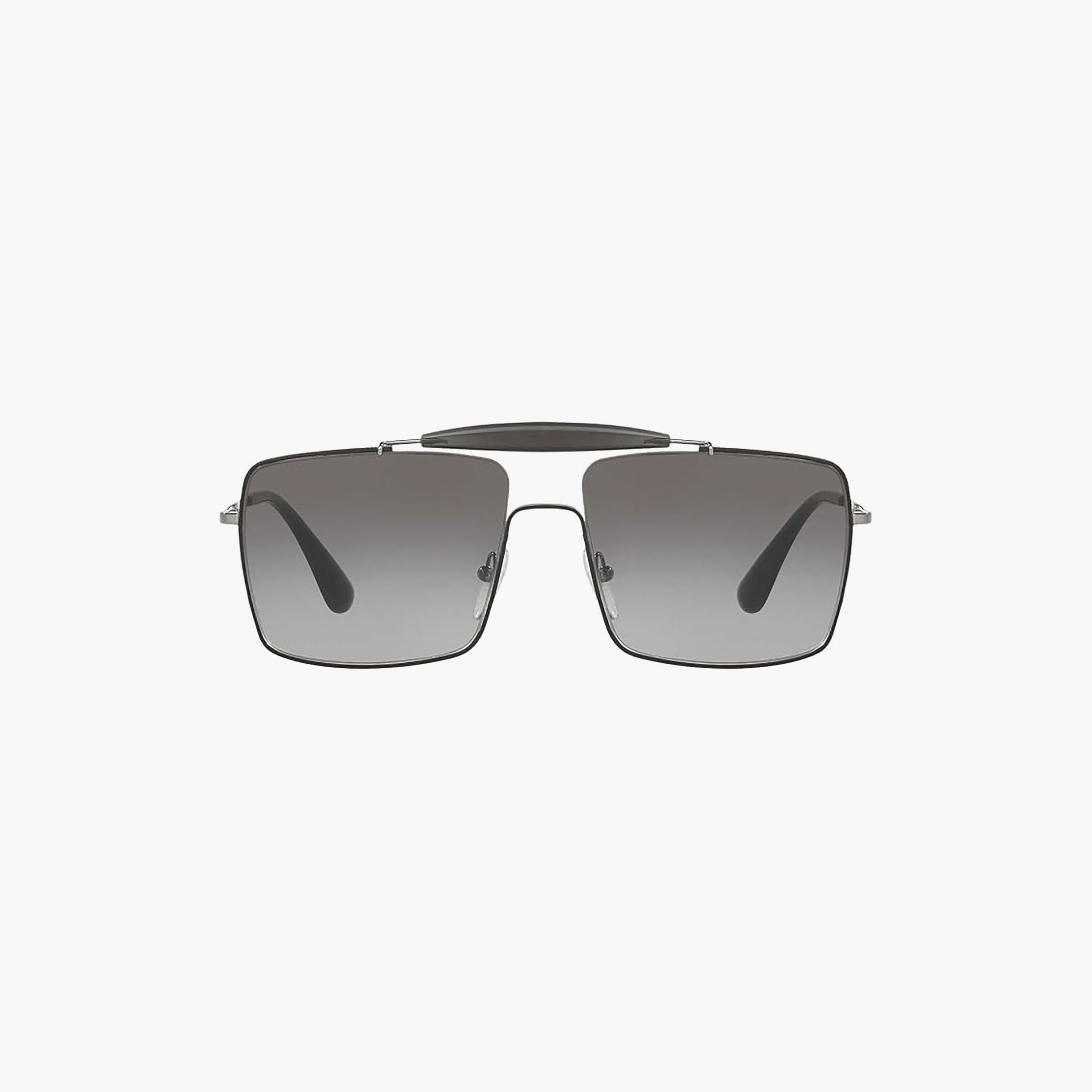 نظارات برادا رجالية رمادية طراز أفياتور | 57SS-men-sunglasses-image-1