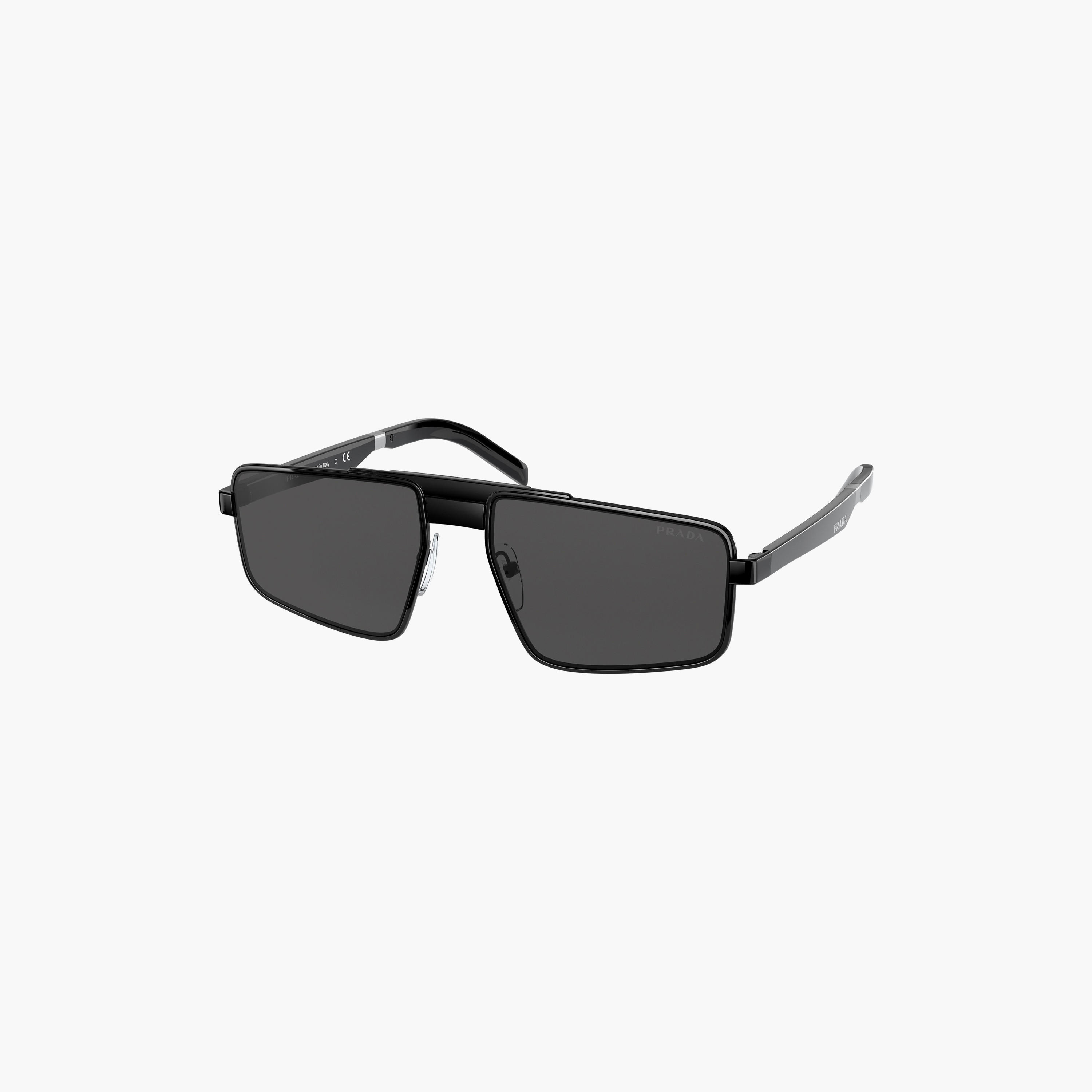 نظارات شمسية رمادية مستطيلة الشكل للرجال من برادا | 61WS-men-sunglasses-image-4
