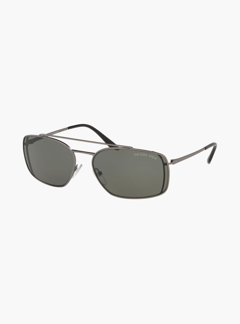 Prada Men Navigator Polorized Green Sunglasses | 64VS-men-sunglasses-image-4