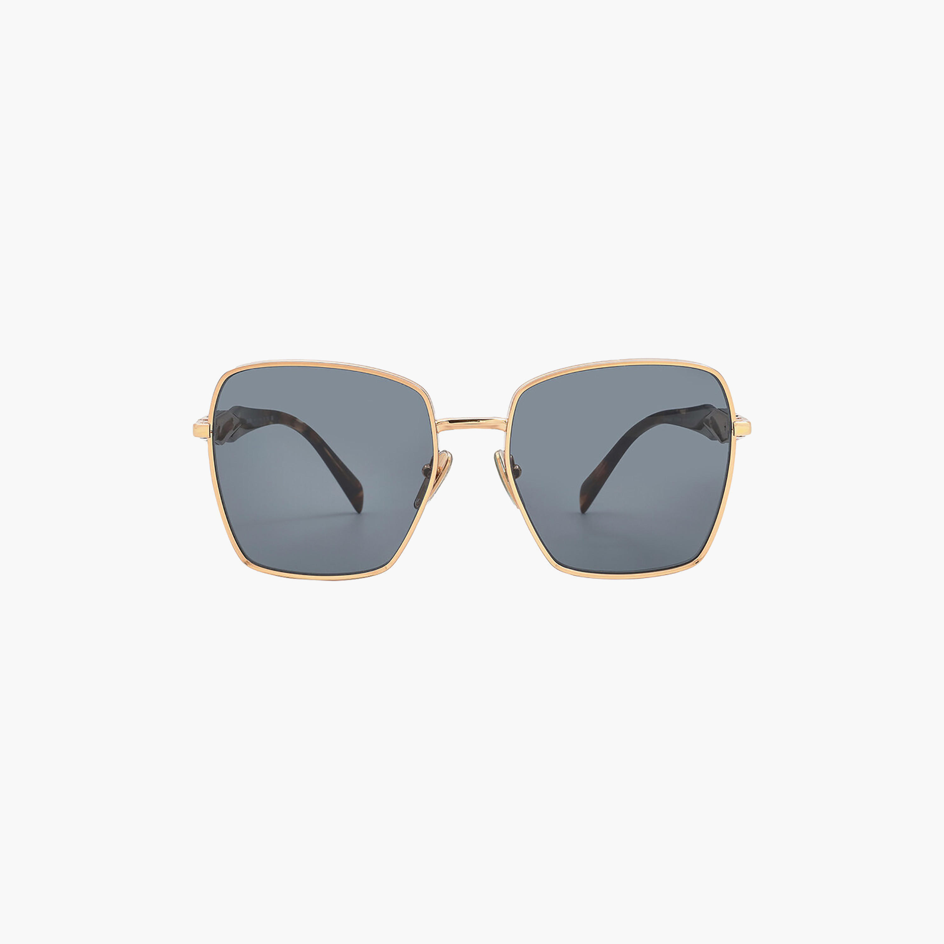 نظارات شمسية مربعة رمادية من برادا للنساء | 64ZS-women-sunglasses-image-1
