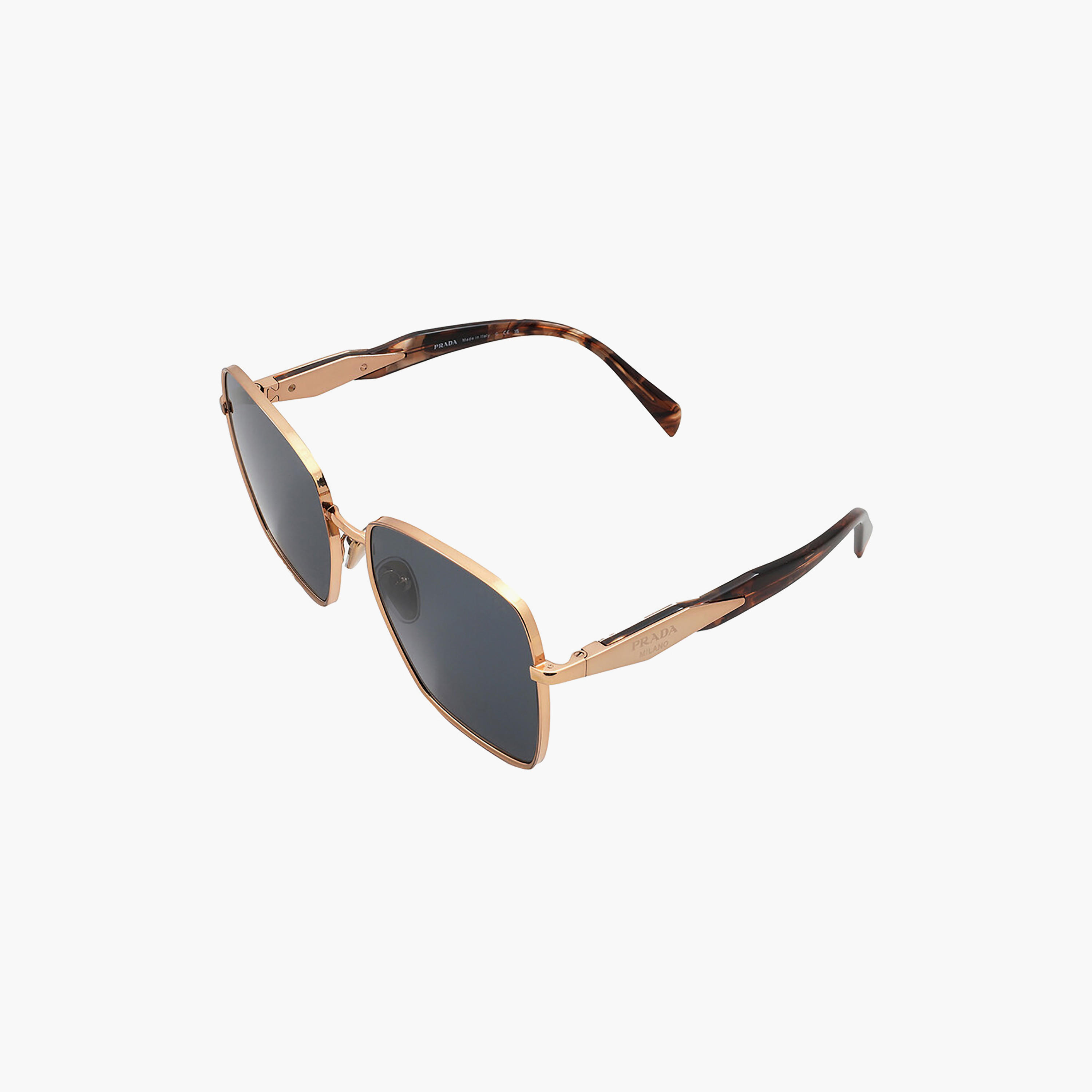 نظارات شمسية مربعة رمادية من برادا للنساء | 64ZS-women-sunglasses-image-3