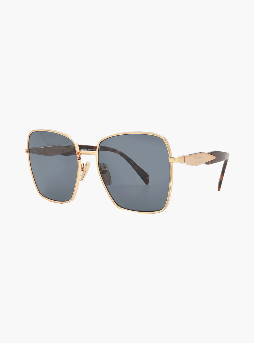 نظارات شمسية مربعة رمادية من برادا للنساء | 64ZS-women-sunglasses-image-4