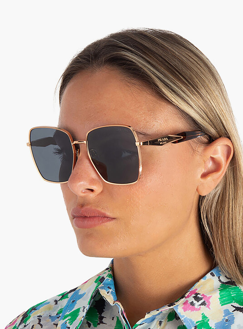 نظارات شمسية مربعة رمادية من برادا للنساء | 64ZS-women-sunglasses-image-5