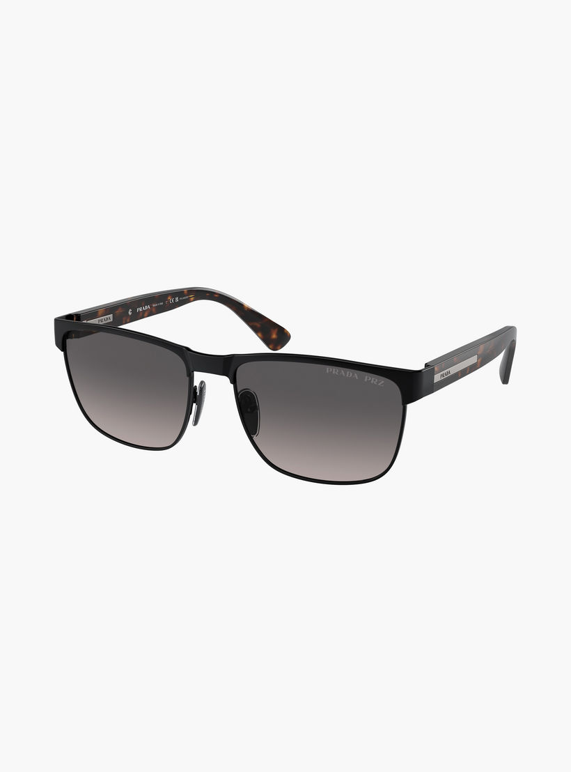 Prada Men Rectangle Grey Polorized Sunglasses | 66ZS-men-sunglasses-image-3