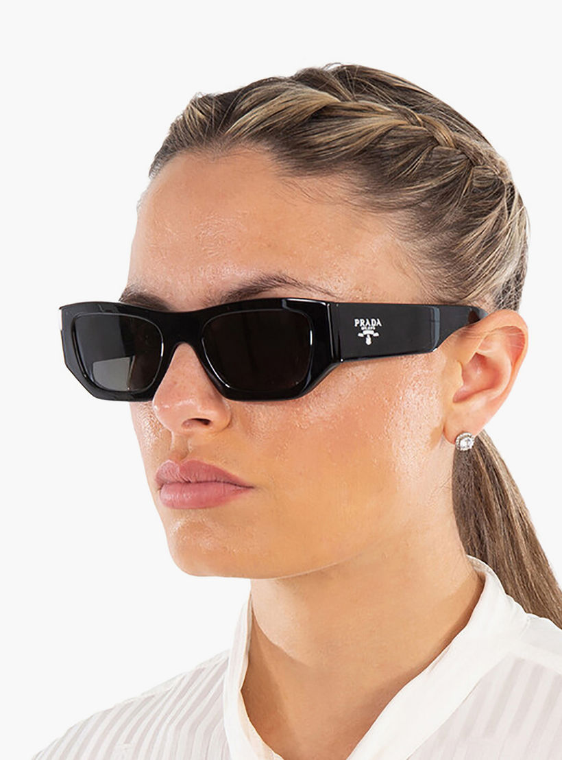 Prada Unisex Rectangle Grey Sunglasses | A01S-men-sunglasses-image-5