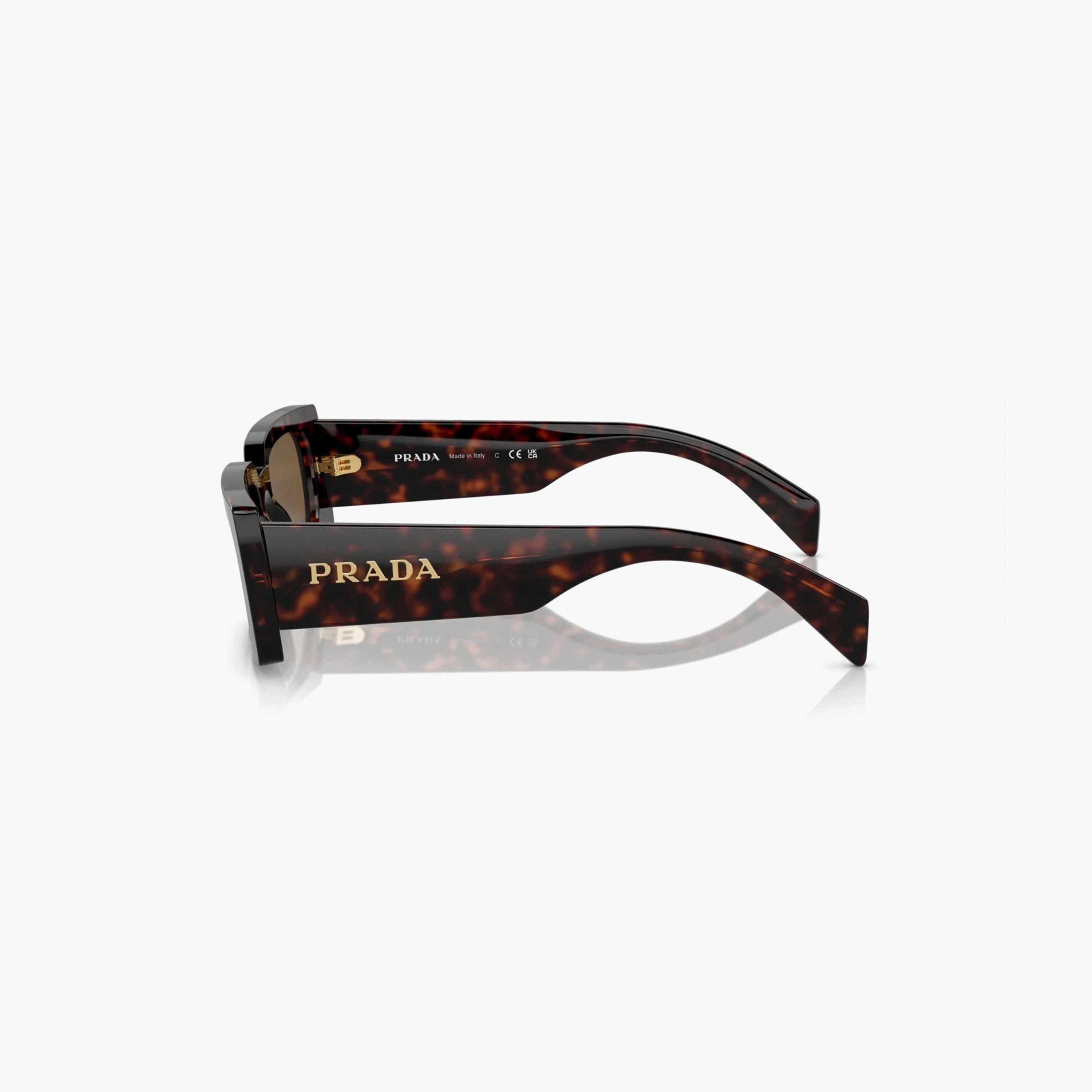 Prada Women Rectangle Polorized Brown Sunglasses | A07S-women-sunglasses-image-2