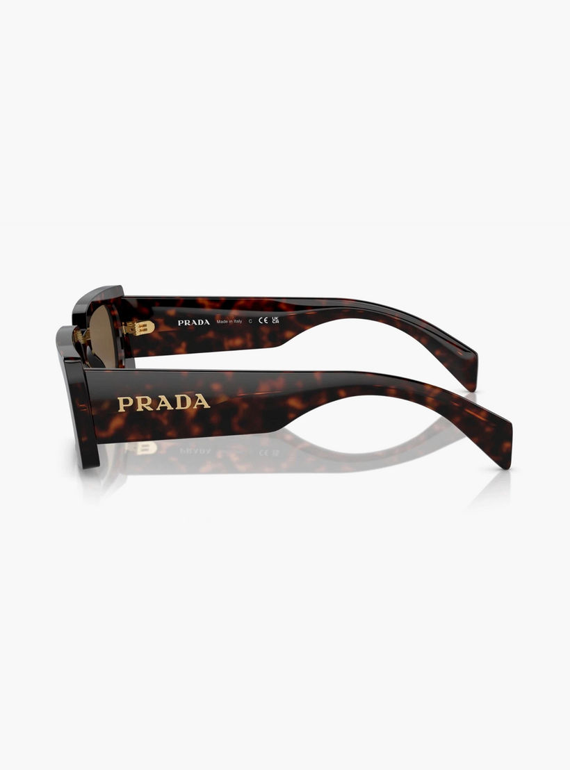 Prada Women Rectangle Polorized Brown Sunglasses | A07S-women-sunglasses-image-2