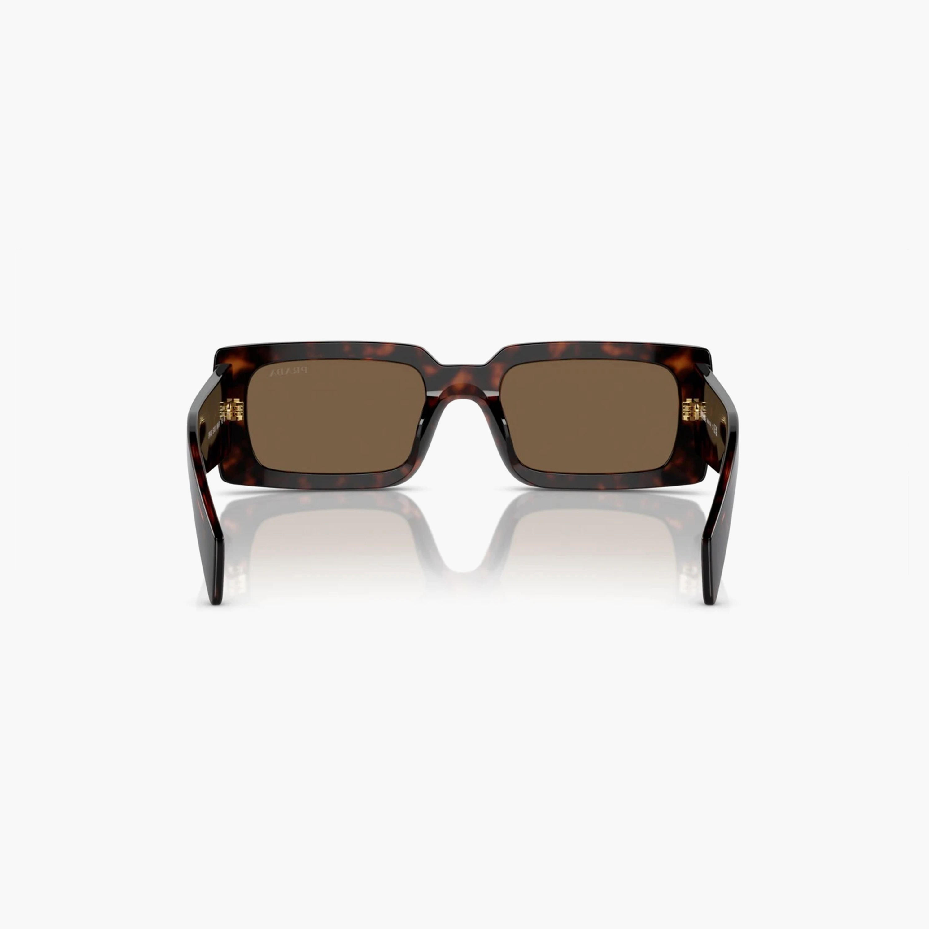 Prada Women Rectangle Polorized Brown Sunglasses | A07S-women-sunglasses-image-4