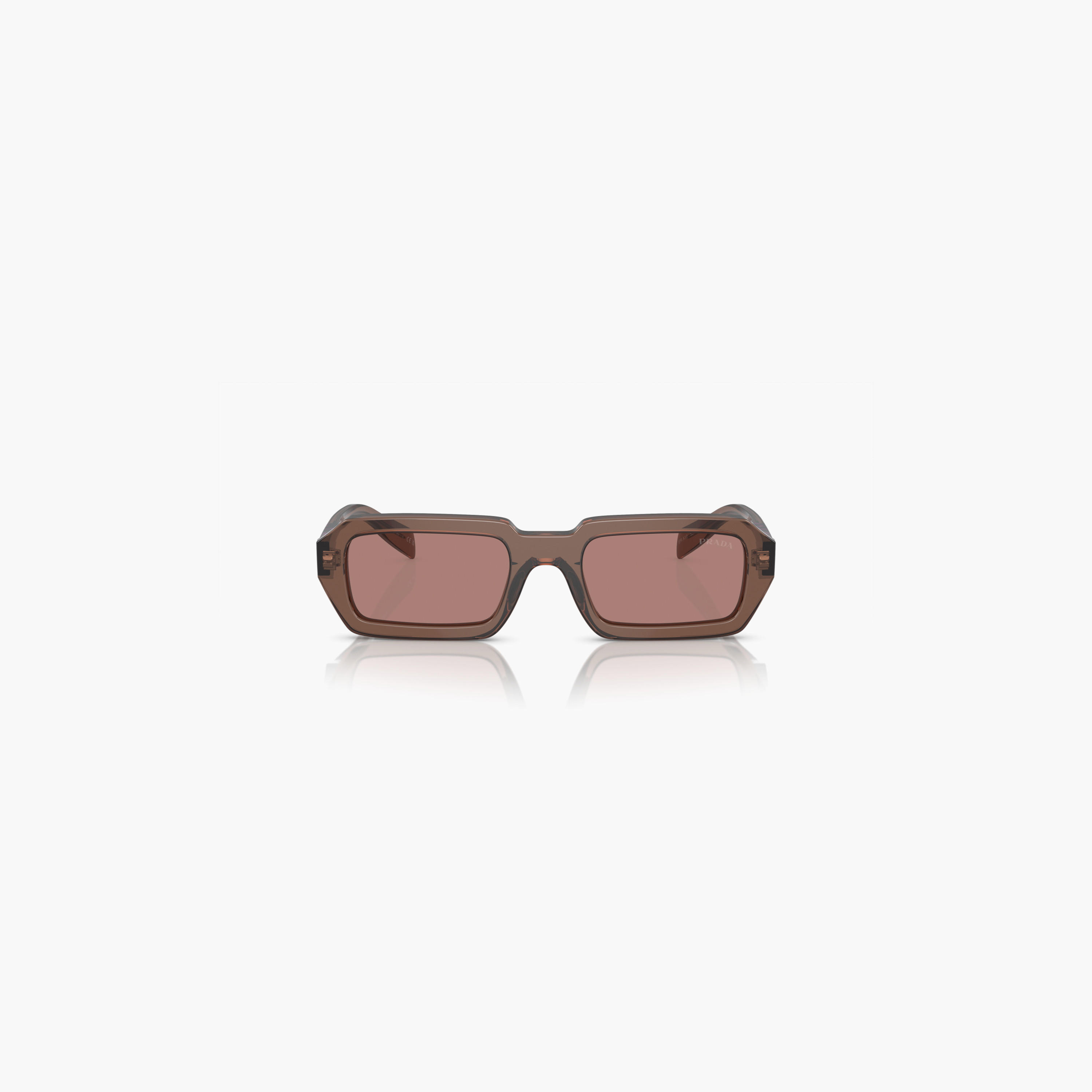 Prada Women Rectangle Brown Sunglasses | A12S-women-sunglasses-image-1