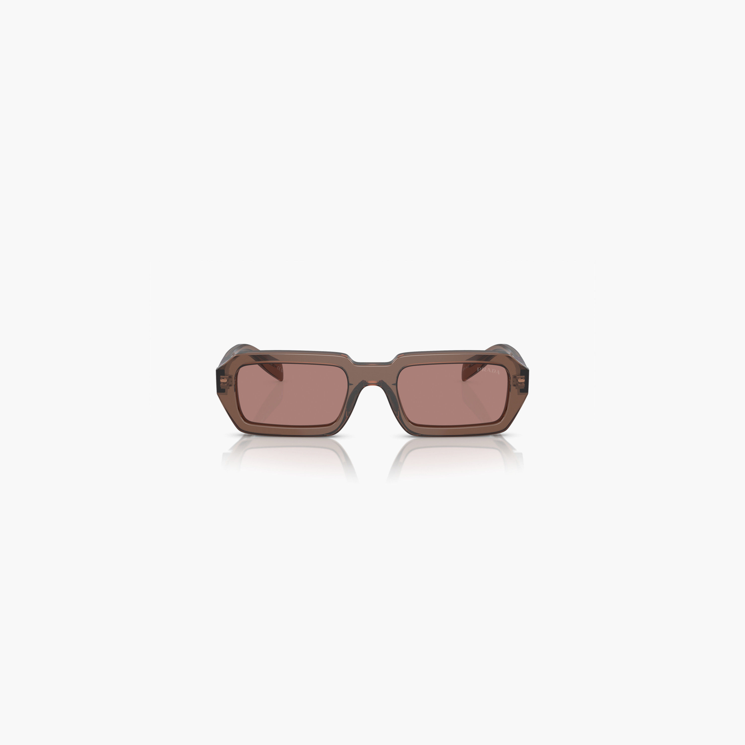 نظارات شمسية برادا نسائية مستطيلة بنية اللون | A12S-women-sunglasses-image-1