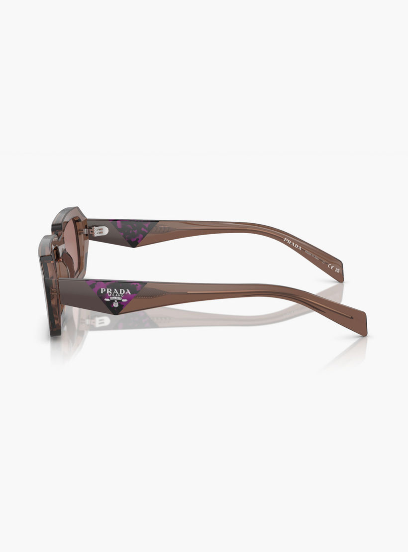 Prada Women Rectangle Brown Sunglasses | A12S-women-sunglasses-image-2