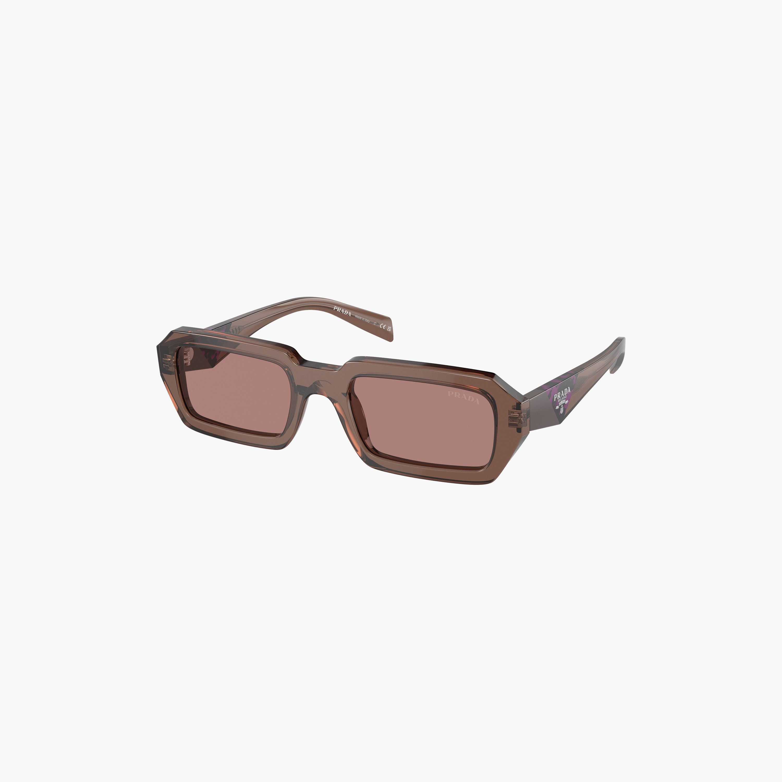 نظارات شمسية برادا نسائية مستطيلة بنية اللون | A12S-women-sunglasses-image-3