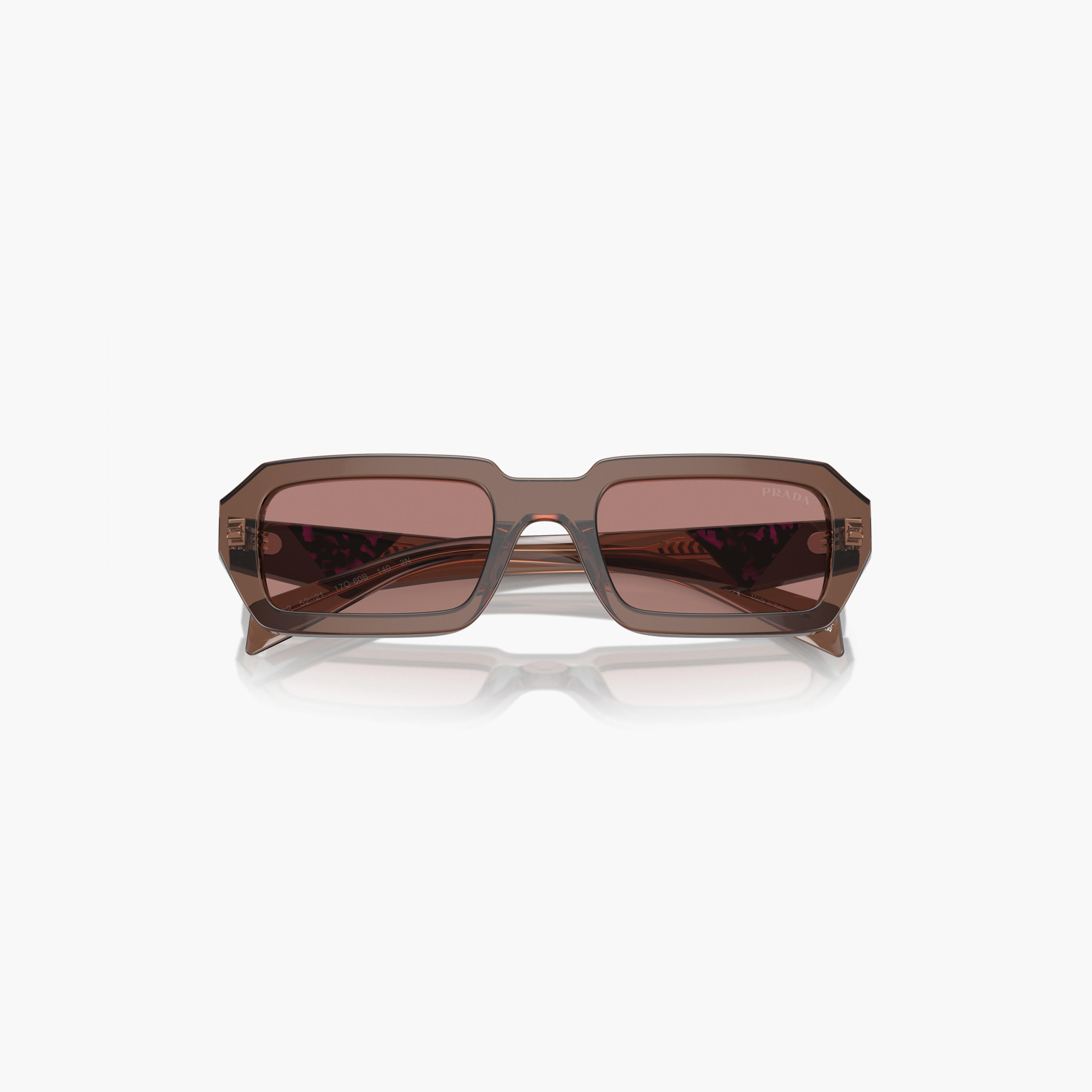 Prada Women Rectangle Brown Sunglasses | A12S-women-sunglasses-image-4