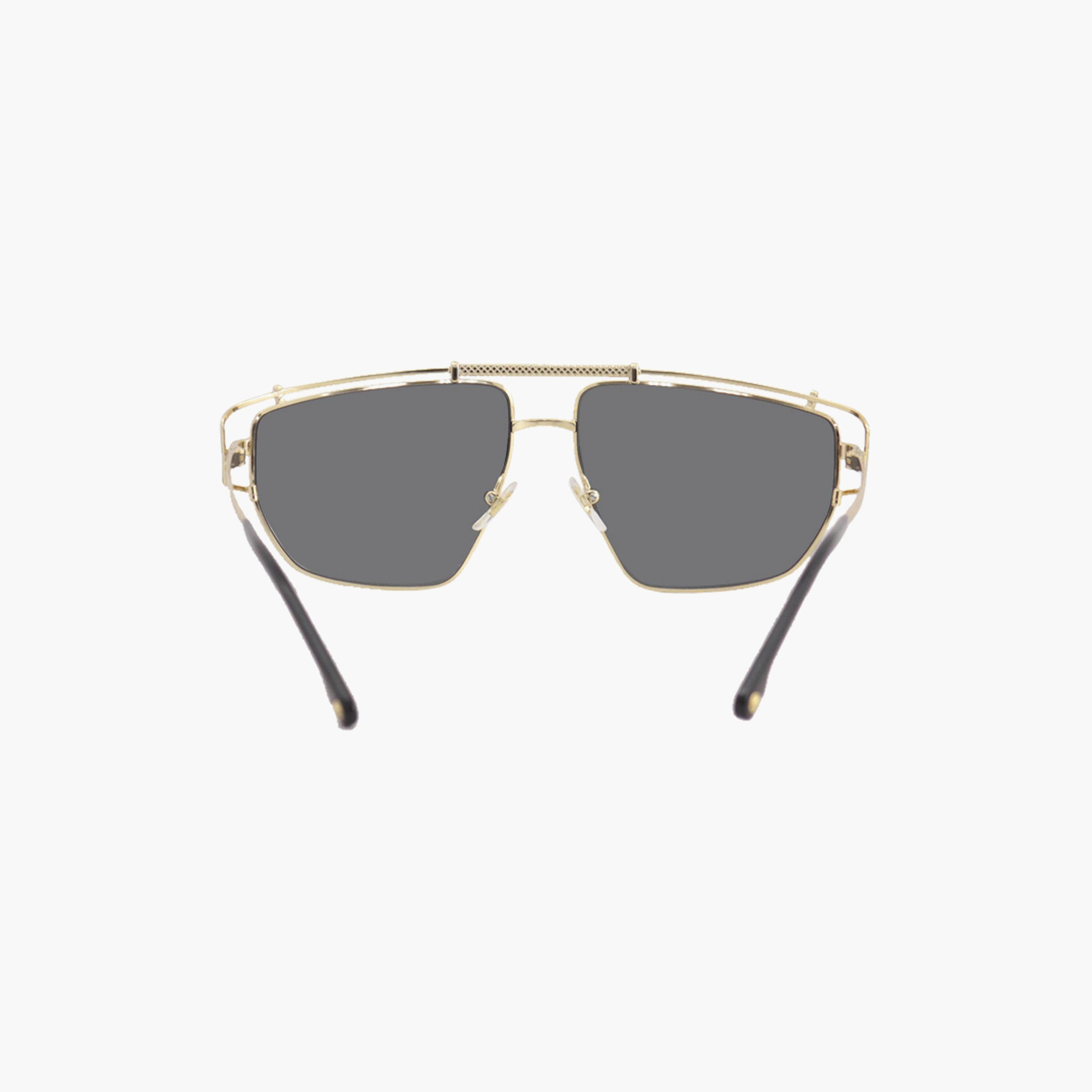نظارات شمسية رجالية من فرزاتشي بتصميم طيار رمادي | 2202-men-sunglasses-image-4