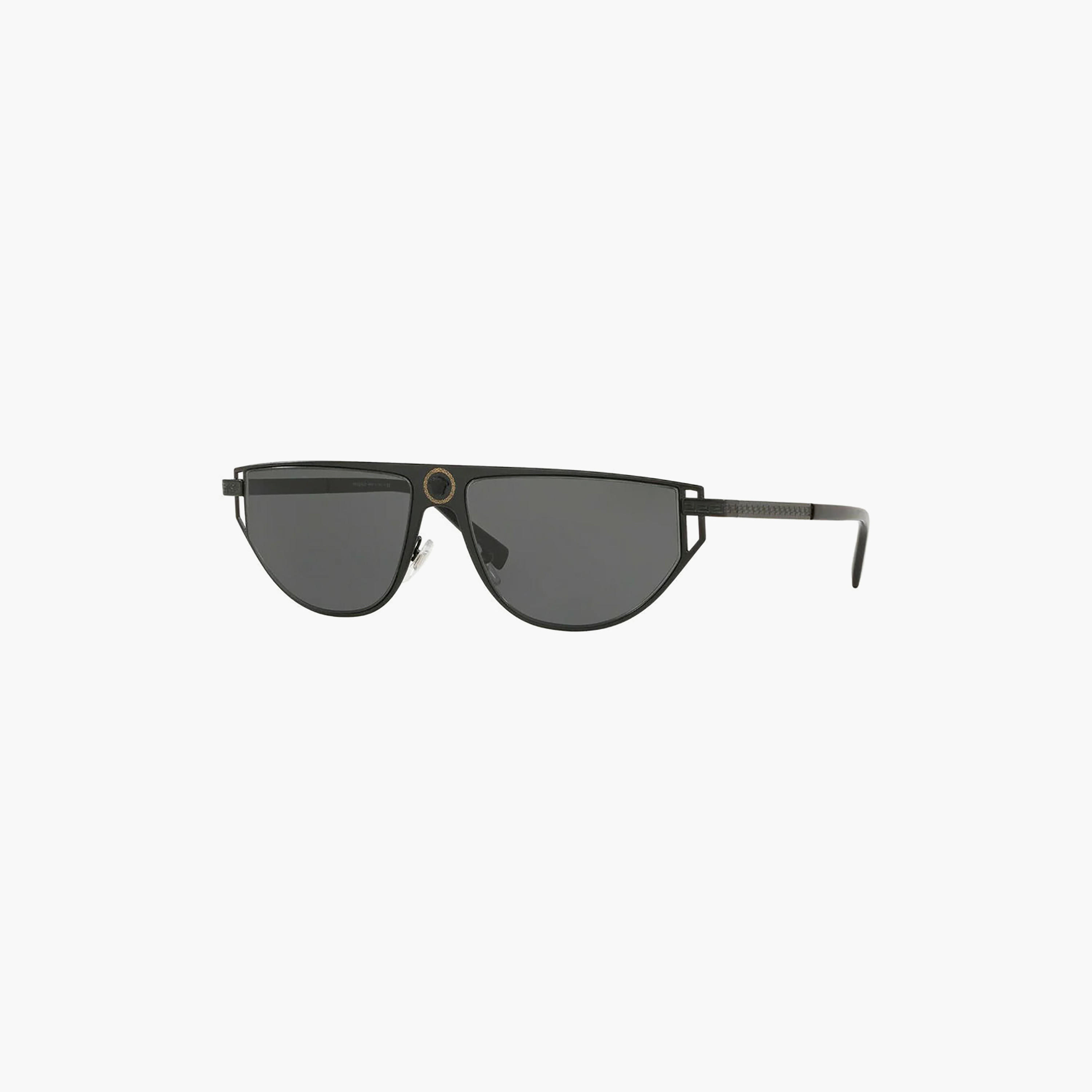 Versace Men Aviator Polorized Black Sunglasses | 2213-men-sunglasses-image-1