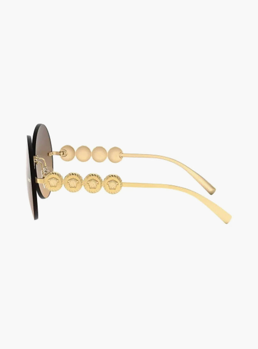 Versace Women Round Brown Sunglasses | 2214-women-sunglasses-image-2
