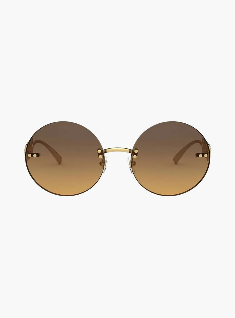 Versace Women Round Brown Sunglasses | 2214-women-sunglasses-image-3