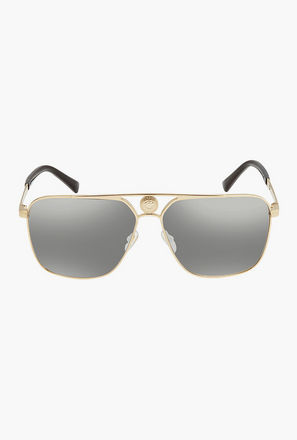 Versace Unisex Aviator Polorized Grey Sunglasses | 2238-men-sunglasses-image-1
