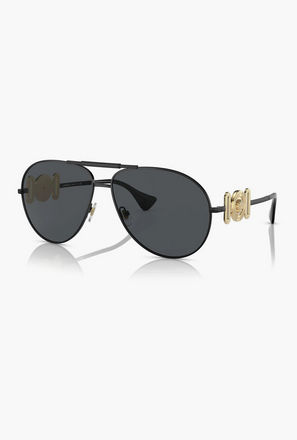 Versace Unisex Aviator Grey Sunglasses | 2249-men-sunglasses-image-1
