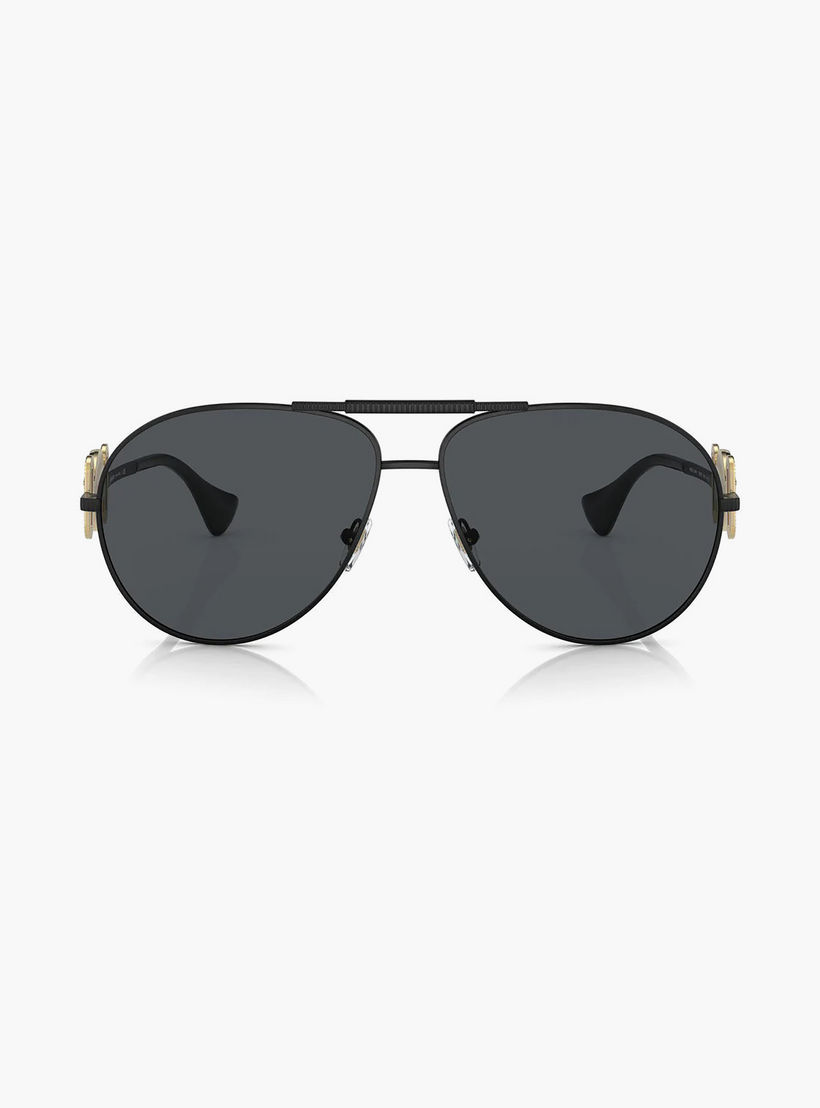 Versace Unisex Aviator Grey Sunglasses | 2249-men-sunglasses-image-2