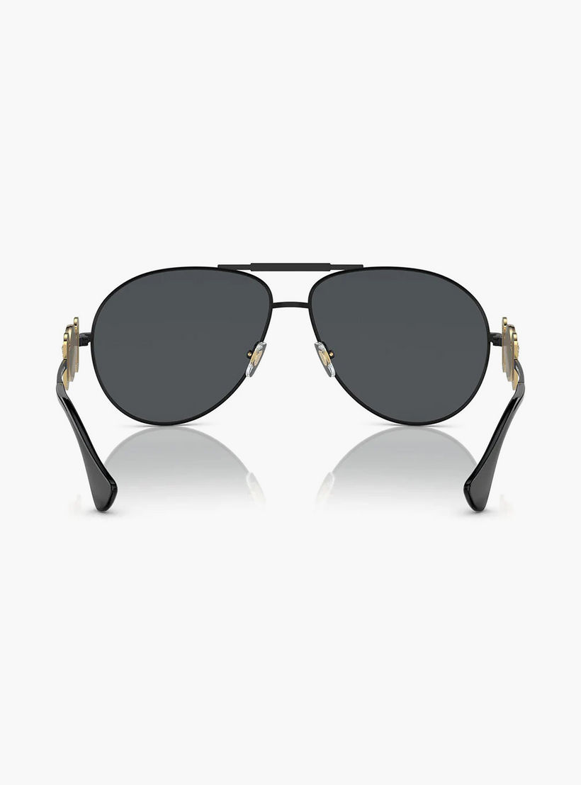 Versace Unisex Aviator Grey Sunglasses | 2249-men-sunglasses-image-4