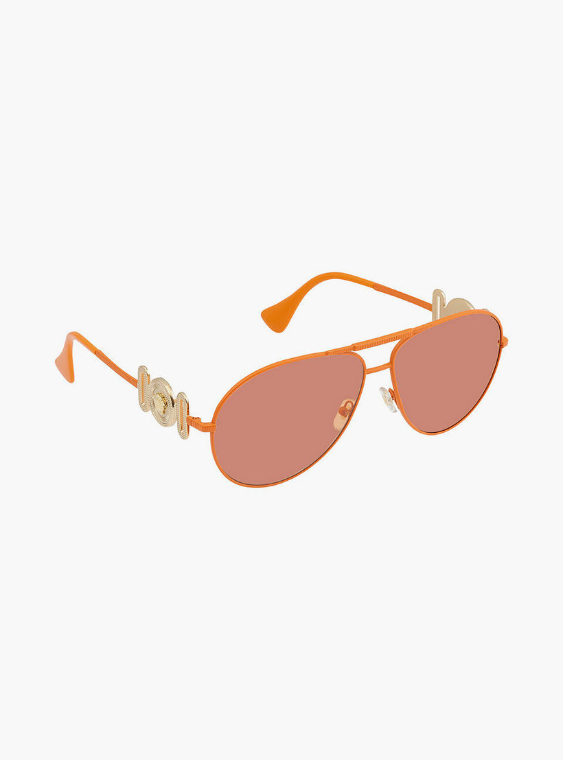نظارات شمسية فيرساتشي للجنسين بتصميم طيار برتقالي | 2249-men-sunglasses-image-2