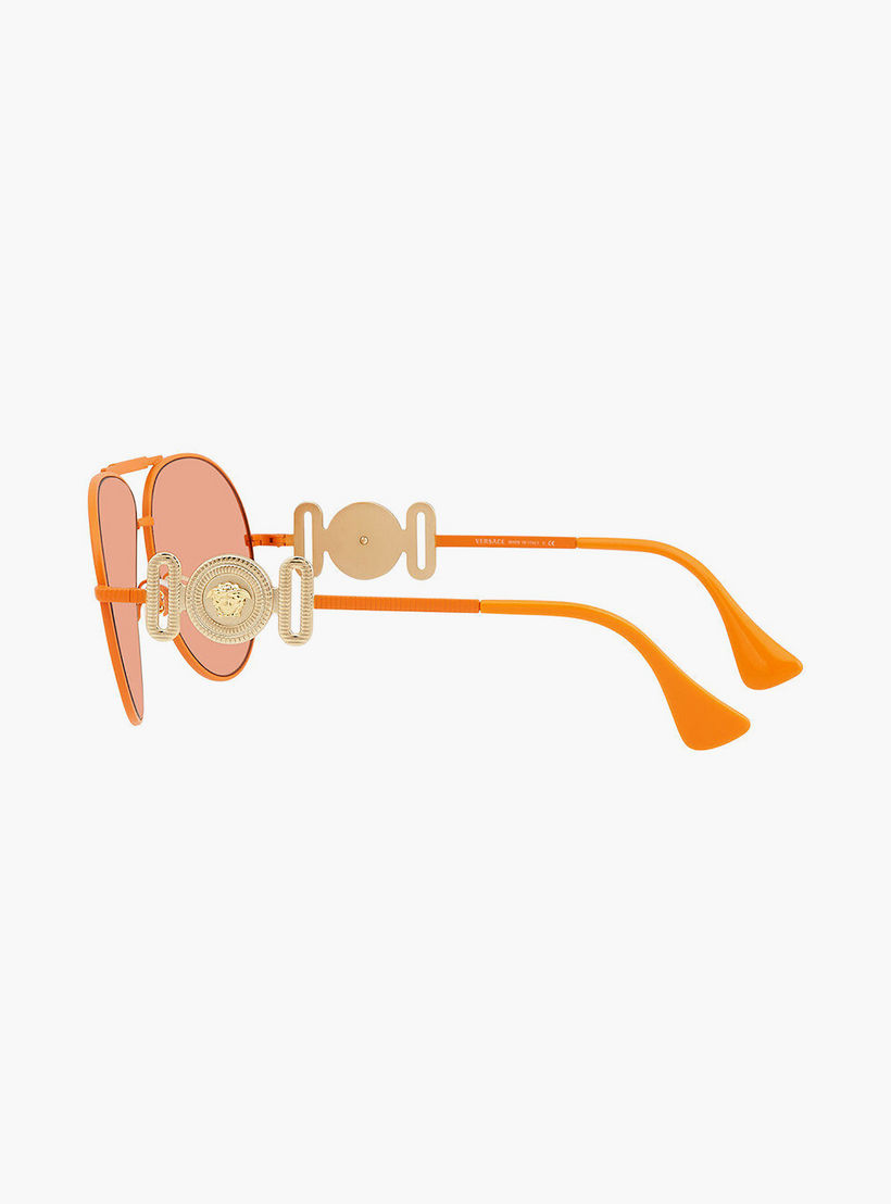 نظارات شمسية فيرساتشي للجنسين بتصميم طيار برتقالي | 2249-men-sunglasses-image-3