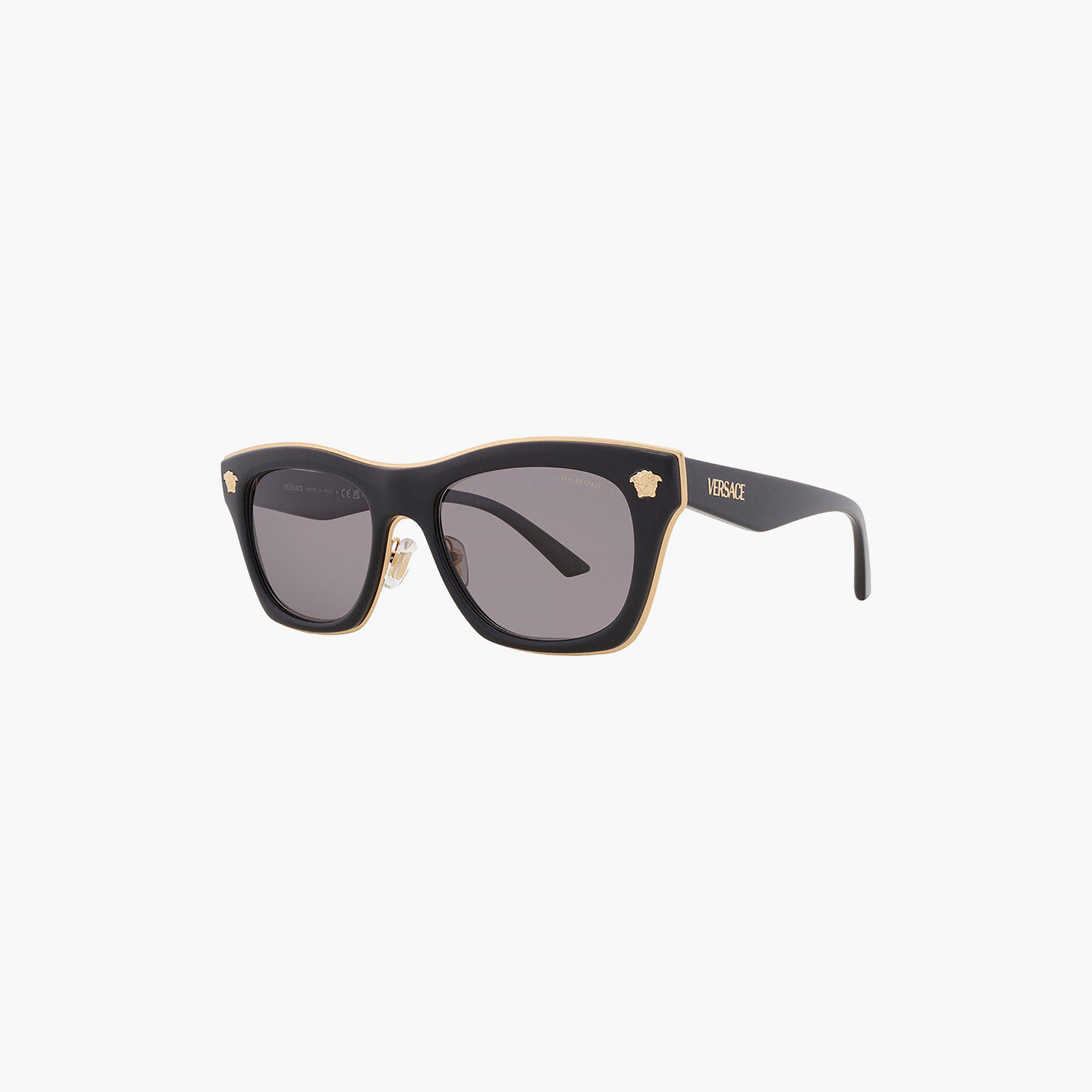 Versace Unisex Square Polorized Grey Sunglasses | 2272-men-sunglasses-image-1