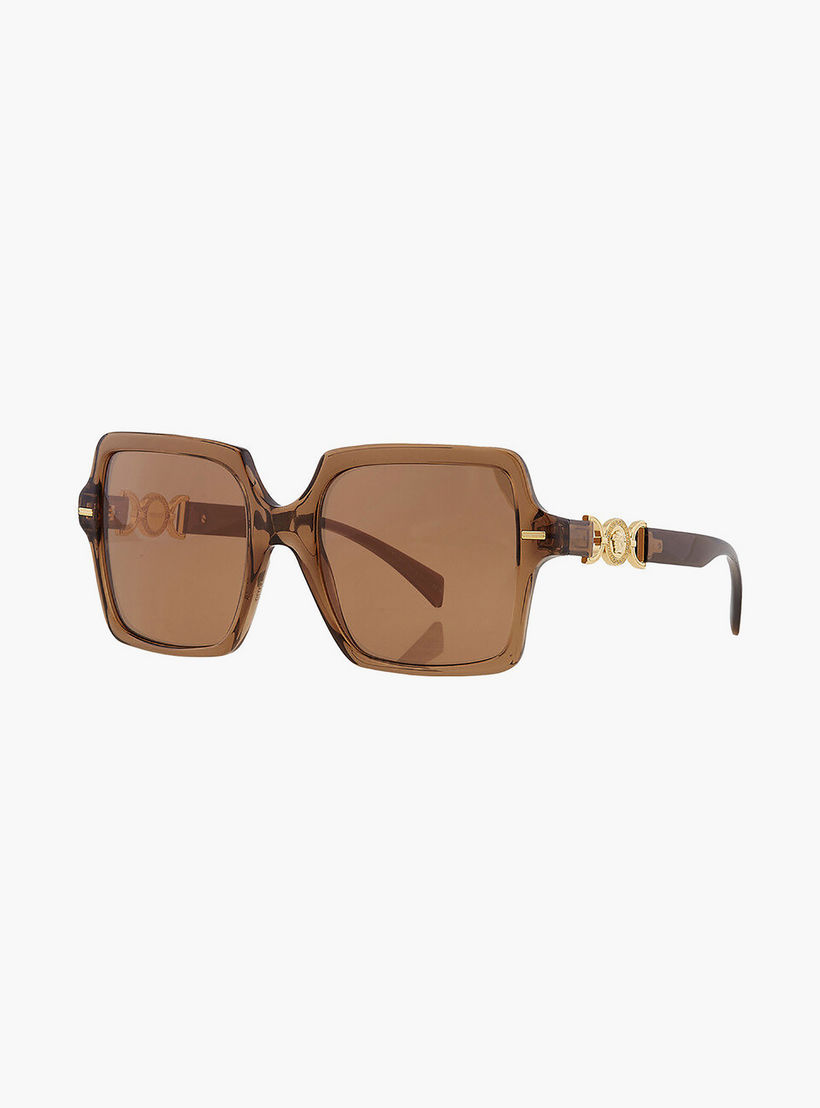 Versace Unisex Square Brown Sunglasses | 4441-men-sunglasses-image-2