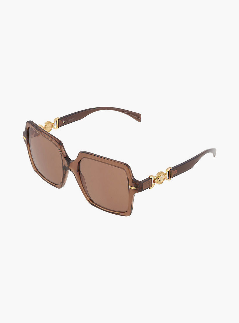 Versace Unisex Square Brown Sunglasses | 4441-men-sunglasses-image-3