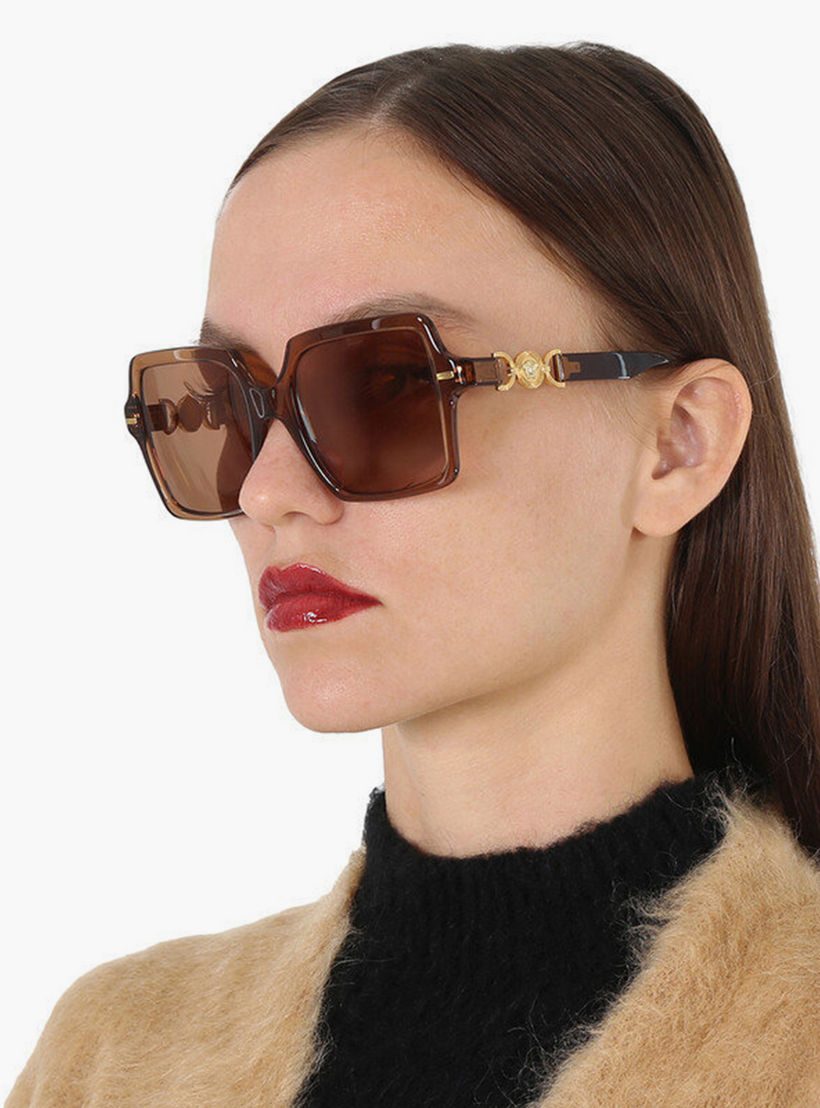 Versace Unisex Square Brown Sunglasses | 4441-men-sunglasses-image-6