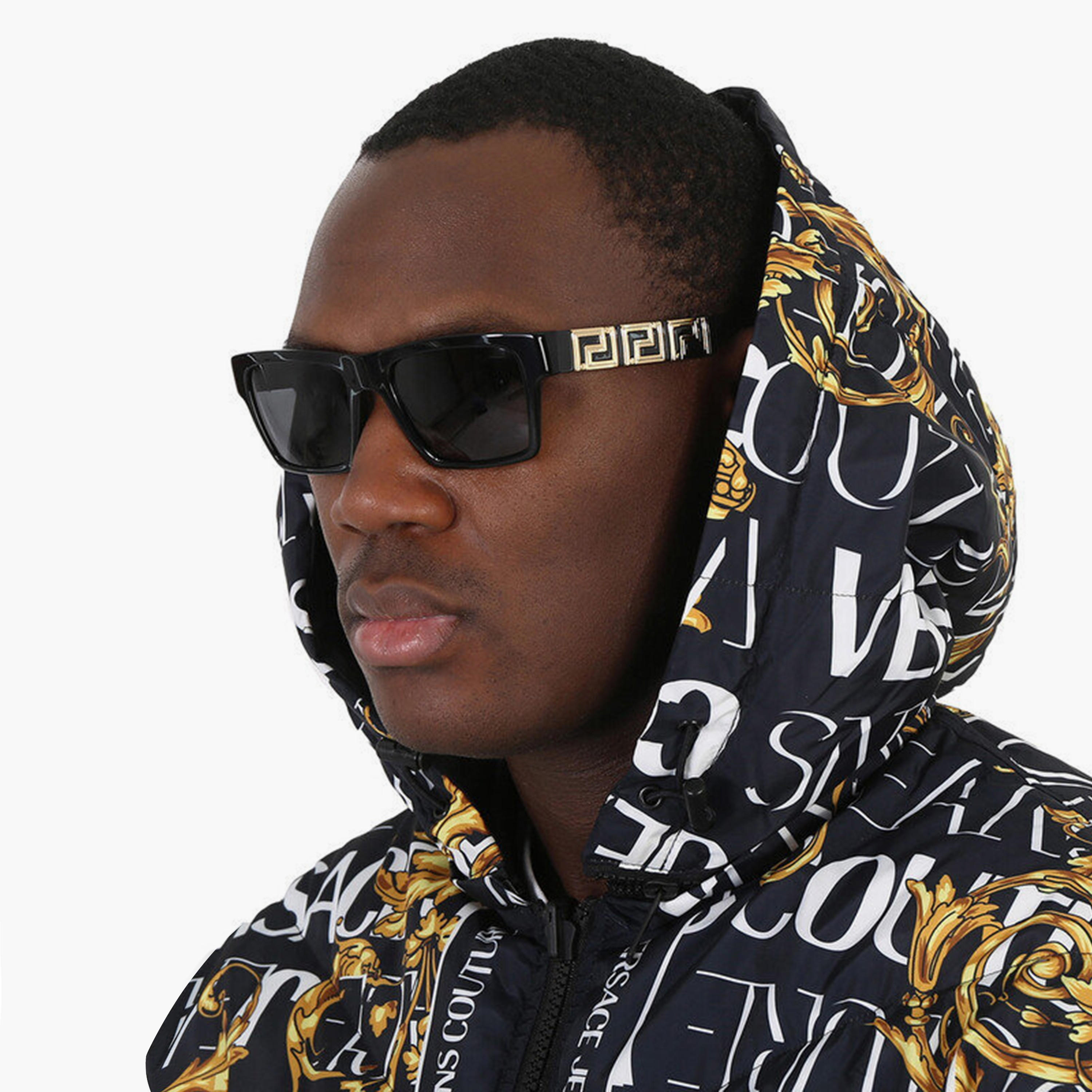 Versace Unisex Rectangle Grey Sunglasses | 4445-men-sunglasses-image-5