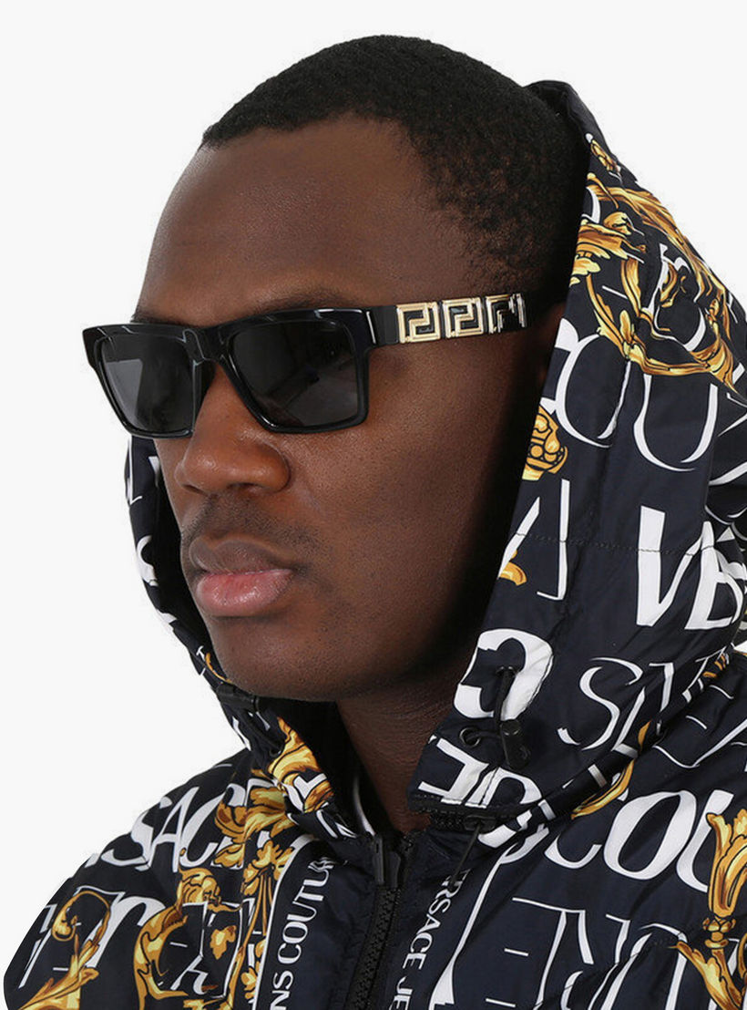 Versace Unisex Rectangle Grey Sunglasses | 4445-men-sunglasses-image-5