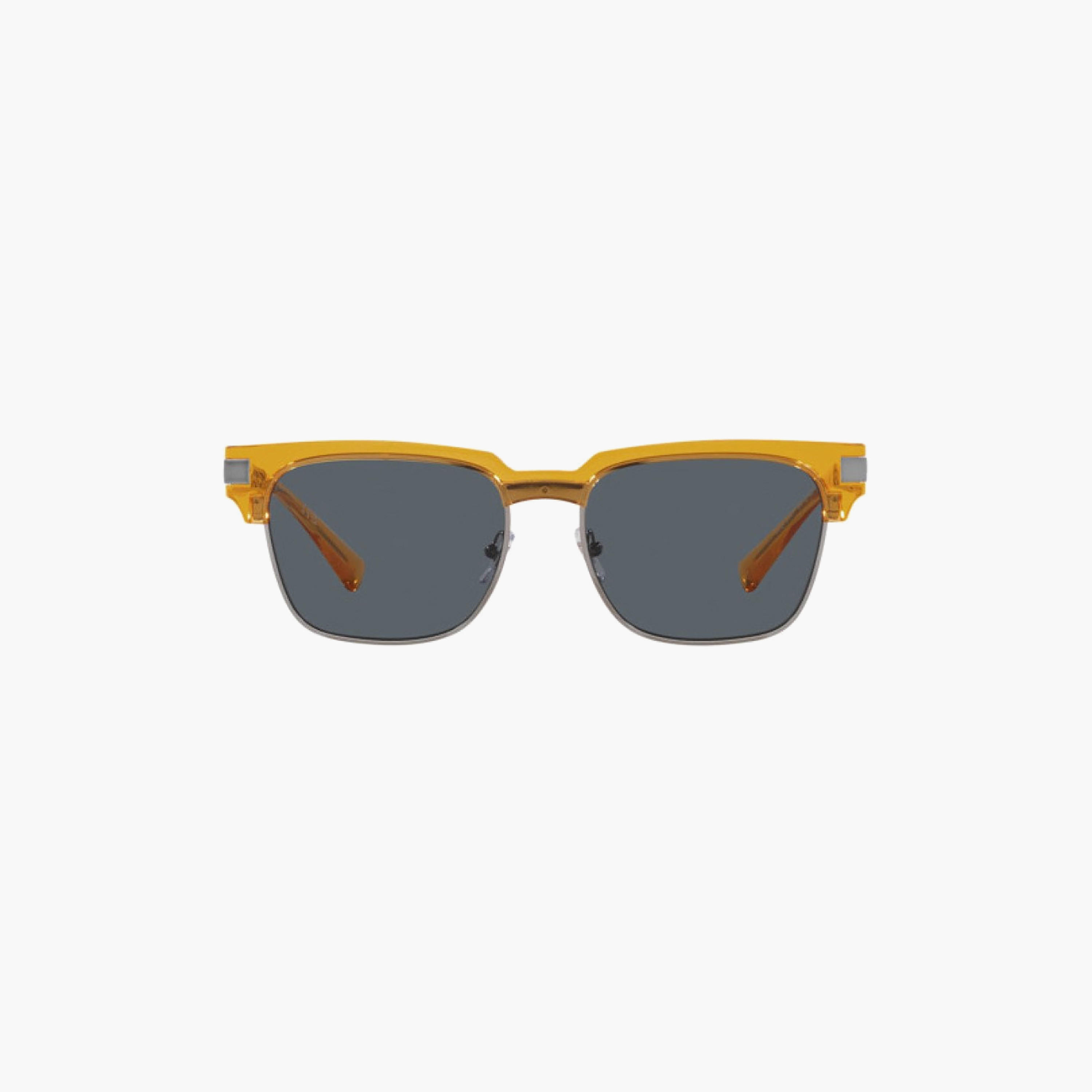 Versace Men Clubmaster Grey Sunglasses | 4447-men-sunglasses-image-6