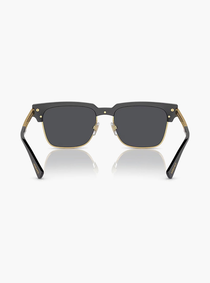 Versace Men Clubmaster Grey Sunglasses | 4447-men-sunglasses-image-4